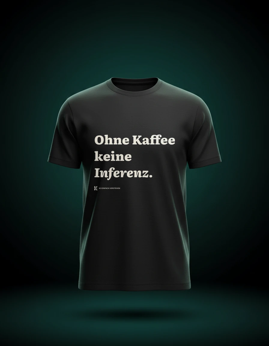 T-Shirt: Ohne Kaffee keine Inferenz.
